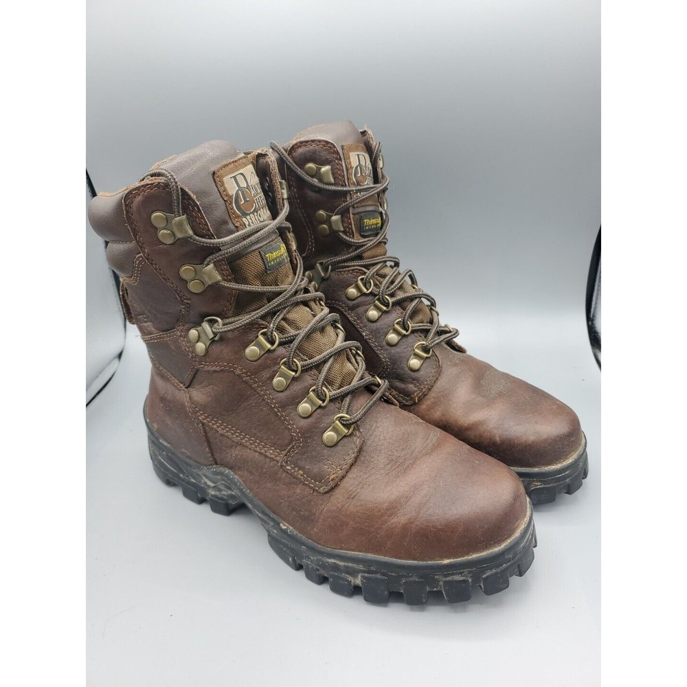 Pacific Crest Whitepass Brown Leather Waterproof Boots Lace-up Mens 10 Work Hike